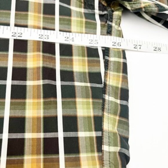 Jack Lipson Sport Button Down Plaid Shirt Paisley Print Flip Cuffs Men's Size XL - Picture 8 of 13